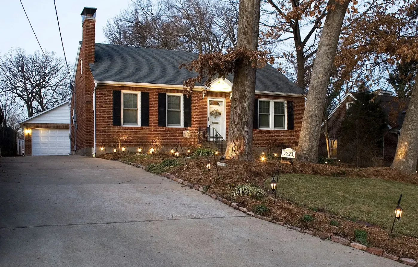 Custom brick home on a secluded lot in Clarkson Valley Missouri